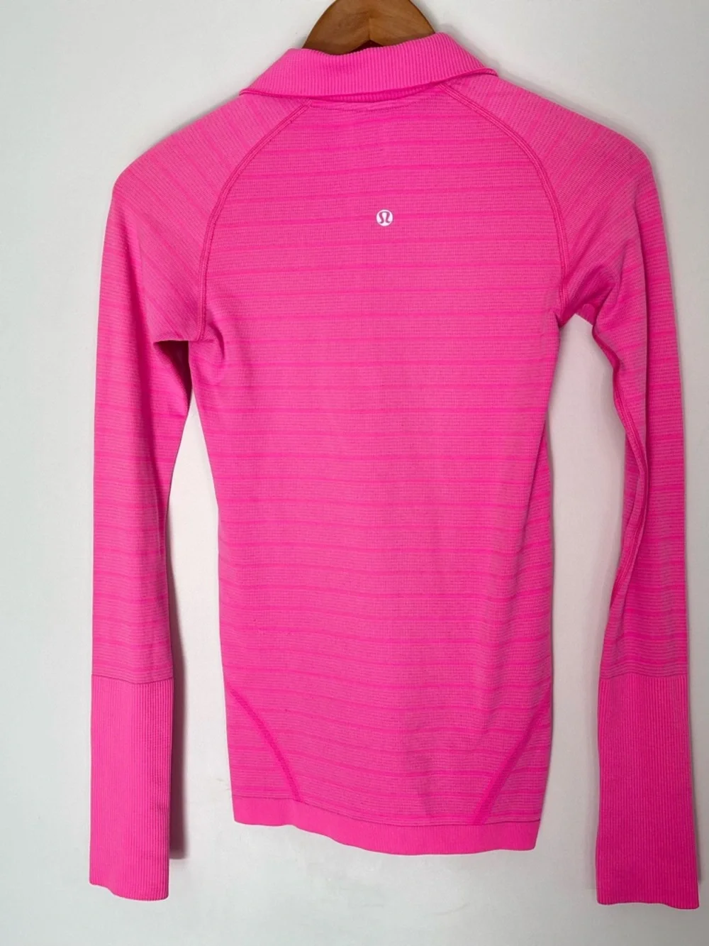 Lululemon Run: Swiftly Tech 1/2 Zip Heathered Raspberry Glo Light Size 4 Active